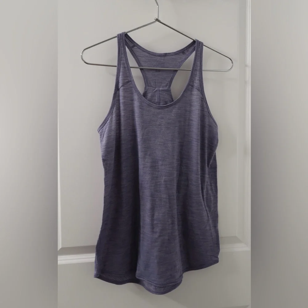 Lululemon Heathered Indigo Raceback Tank Top‎ | Size 6